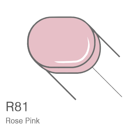 Маркер с кистью Copic Sketch R81 Rose Pink / Розовая Роза поштучно за 899 руб. купить в Россия.