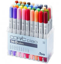Copic Ciao Set 36 B набор маркеров с кистью в кейсе, вариант Б