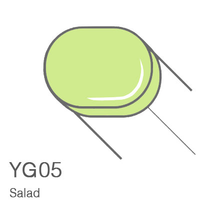 Маркер с кистью Copic Sketch YG05 Salad / Салатовый поштучно за 899 руб. купить в Россия.
