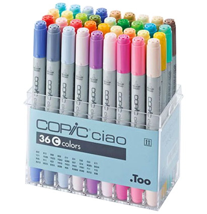 Copic Ciao Set 36 C набор маркеров с кистью в кейсе, вариант C за 21 448 руб. купить в Россия.