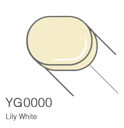 Маркер с кистью Copic Sketch YG0000 Lily White / Белая Лилия поштучно за 899 руб. купить в Россия.