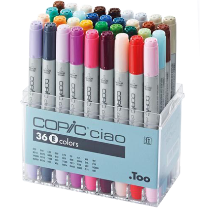 Copic Ciao Set 36 E набор маркеров с кистью в кейсе, вариант E за 21 448 руб. купить в Россия.