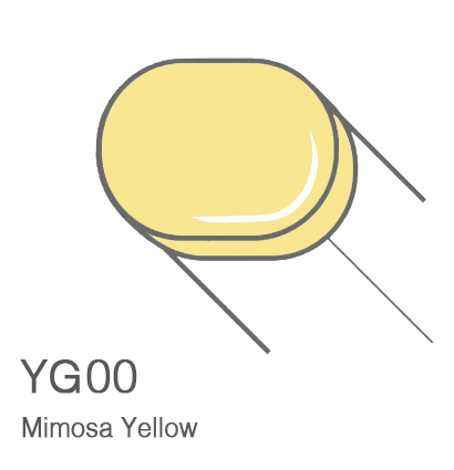 Маркер с кистью Copic Sketch YG00 Mimosa Yellow / Желтая Мимоза поштучно за 814 руб. купить в Россия.