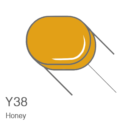 Маркер с кистью Copic Sketch Y38 Honey / Медовый поштучно за 899 руб. купить в Россия.