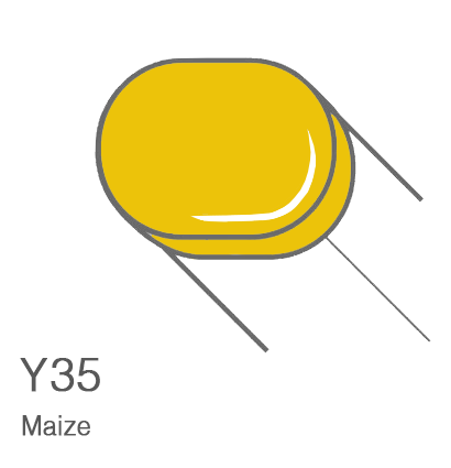 Маркер с кистью Copic Sketch Y35 Maize / Кукуруза поштучно за 899 руб. купить в Россия.