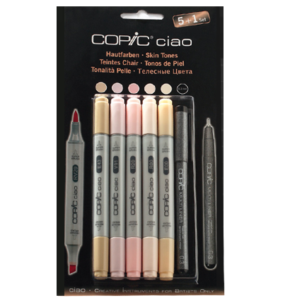 Copic Ciao Skin 6 набор маркеров с кистью, телесные цвета + линер за 3 254 руб. купить в Россия.