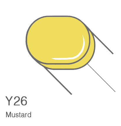 Маркер с кистью Copic Sketch Y26 Mustard / Горчичный поштучно за 899 руб. купить в Россия.