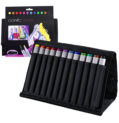 Copic Classic 12 Bright набор маркеров в пенале, яркие цвета за 7 690 руб. купить в Россия.