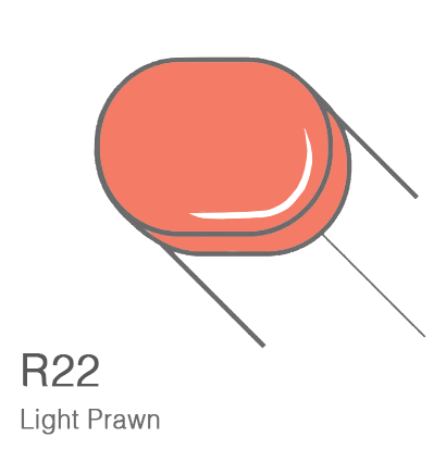 Маркер с кистью Copic Sketch R22 Light Prawn / Светлая Креветка поштучно за 899 руб. купить в Россия.