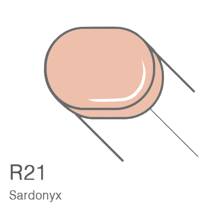 Маркер с кистью Copic Sketch R21 Sardonyx / Сардоникс поштучно за 899 руб. купить в Россия.