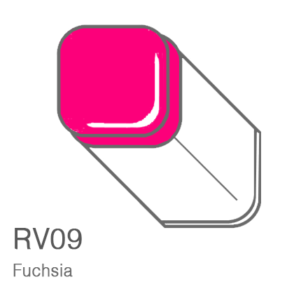 Маркер Copic RV09 Fuchsia / Фуксия поштучно за 1 027 руб. купить в Россия.