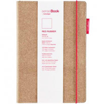 Блокнот SenseBook Red Rubber L на резинке с кожаной обложкой линейка А4 80 гм