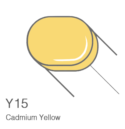 Маркер с кистью Copic Sketch Y15 Cadmium Yellow / Кадмий Желтый поштучно за 899 руб. купить в Россия.