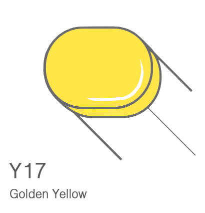 Маркер с кистью Copic Sketch Y17 Golden Yellow / Золотой Желтый поштучно за 899 руб. купить в Россия.