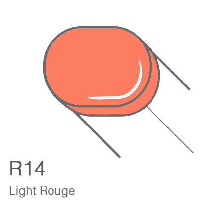 Маркер с кистью Copic Sketch R14 Light Rouge / Светлый Румянец поштучно за 899 руб. купить в Россия.