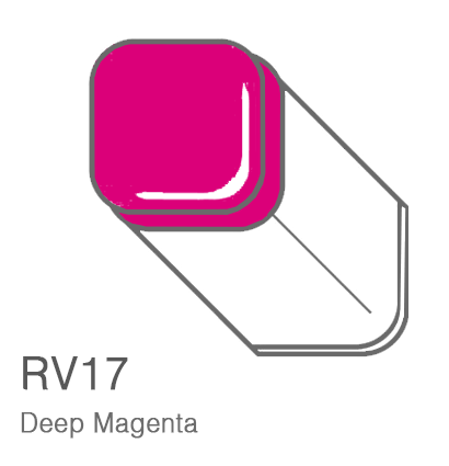 Маркер Copic RV17 Deep Magenta / Глубокий Пурпурный поштучно за 1 027 руб. купить в Россия.