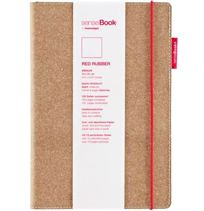 Блокнот SenseBook Red Rubber S на резинке с кожаной обложкой клетка А6 80 гм за 861 руб. купить в Россия.