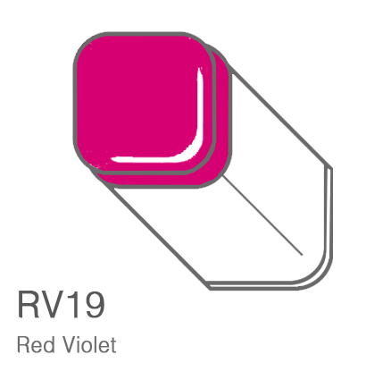 Маркер Copic RV19 Red Violet / Красно Фиолетовый поштучно за 1 027 руб. купить в Россия.