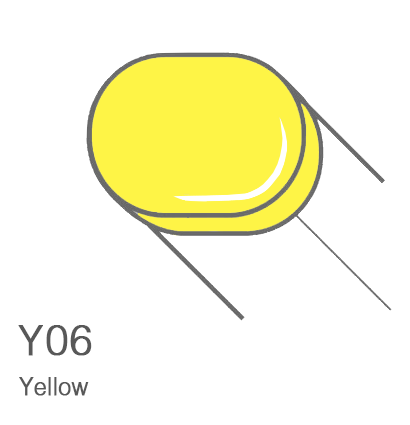 Маркер с кистью Copic Sketch Y06 Yellow / Желтый поштучно за 899 руб. купить в Россия.