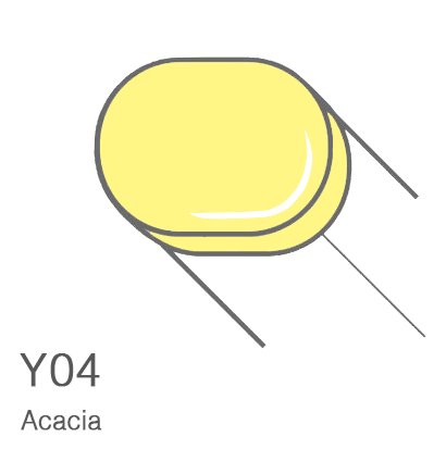 Маркер с кистью Copic Sketch Y04 Acacia / Акация поштучно за 899 руб. купить в Россия.